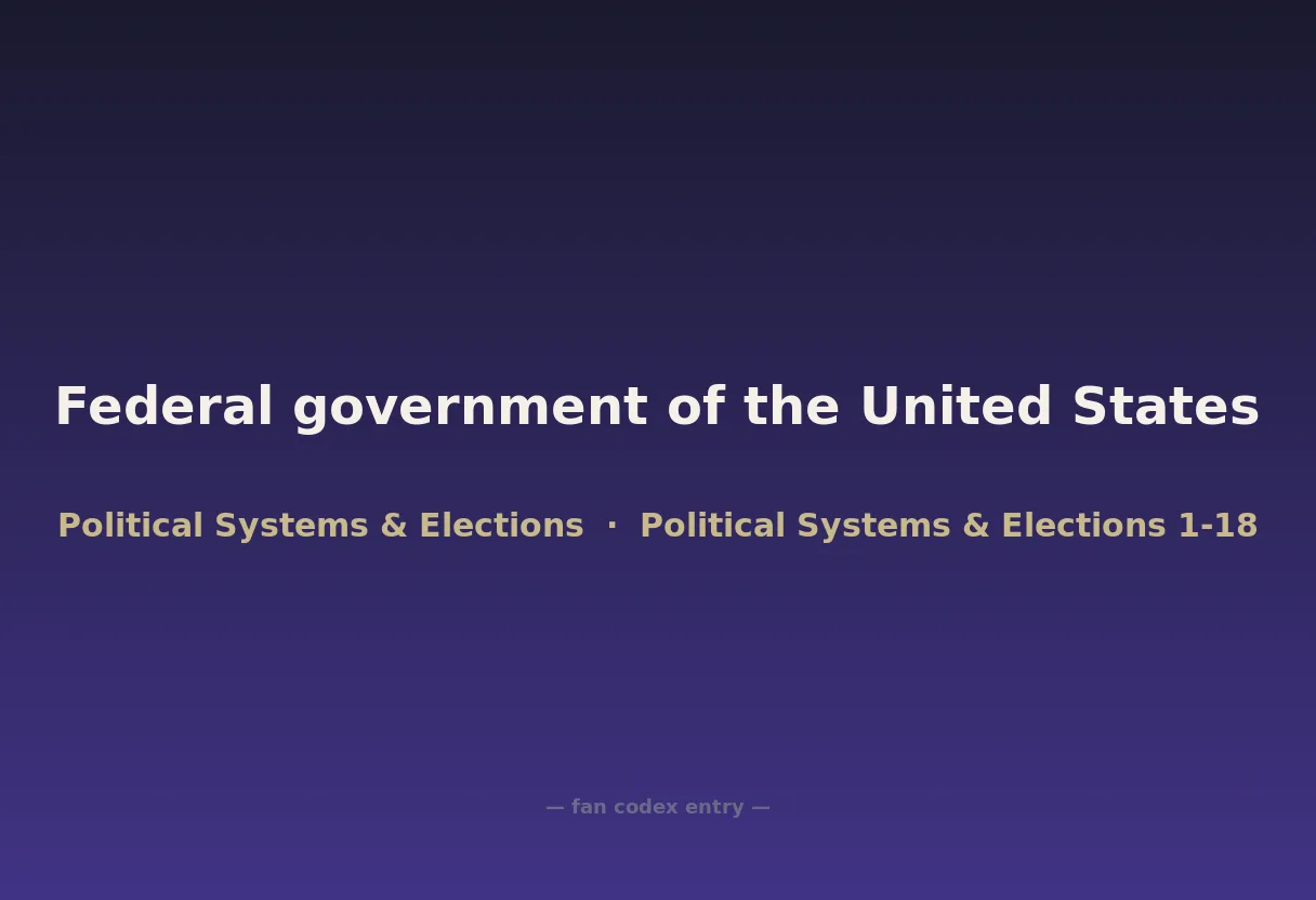 Federal government of the United States