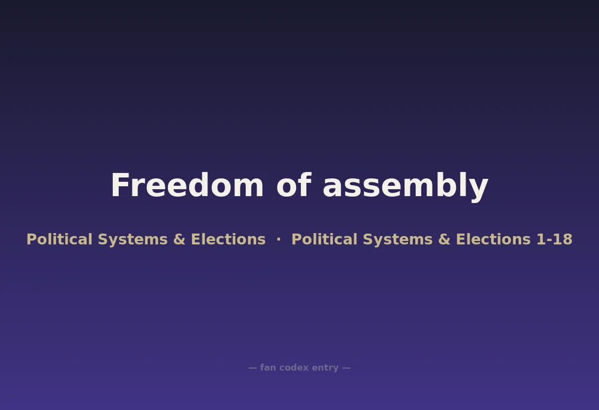 Freedom of assembly