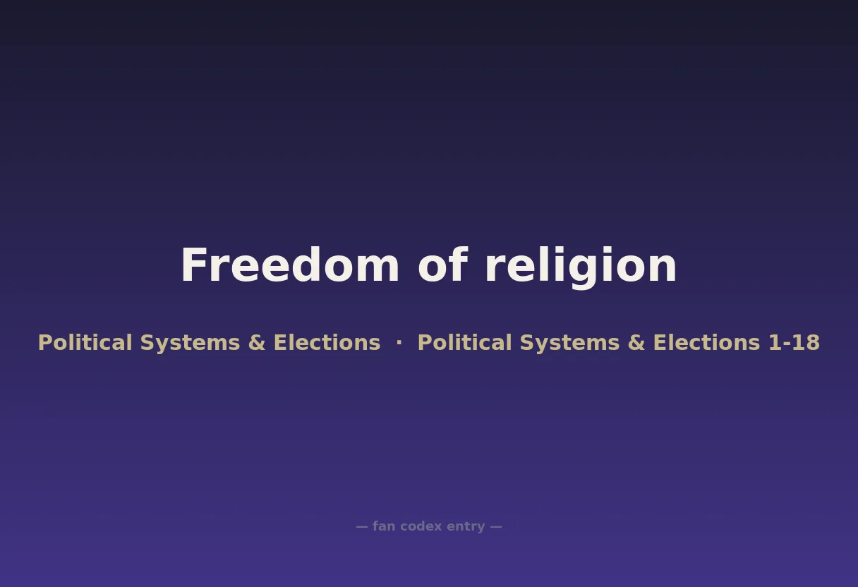 Freedom of religion