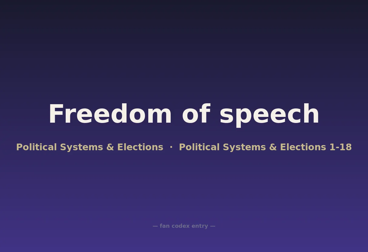 Freedom of speech