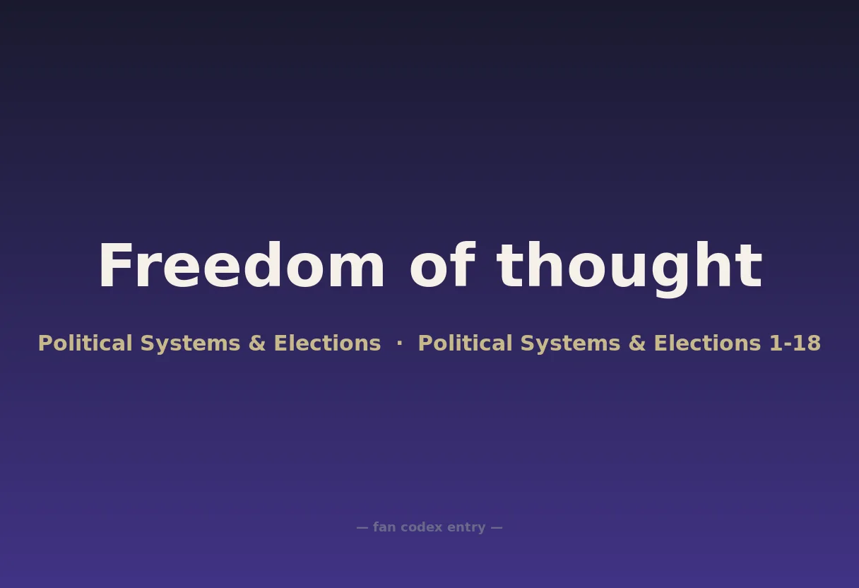 Freedom of thought