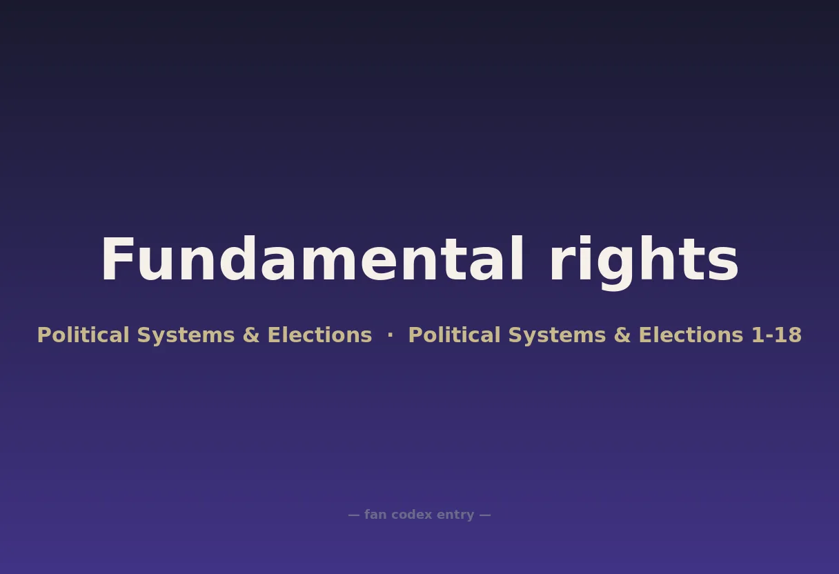 Fundamental rights